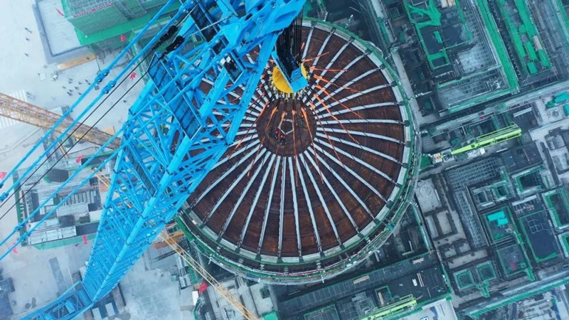 Juli Sling assists to lift the Dome of Unit 3 of XuDabao Nuclear Power Project