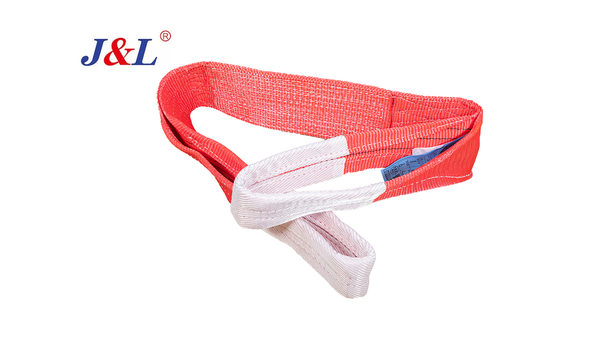 Polyester webbing sling lifting belt for crane use(5 TON 3 MTR, Red)