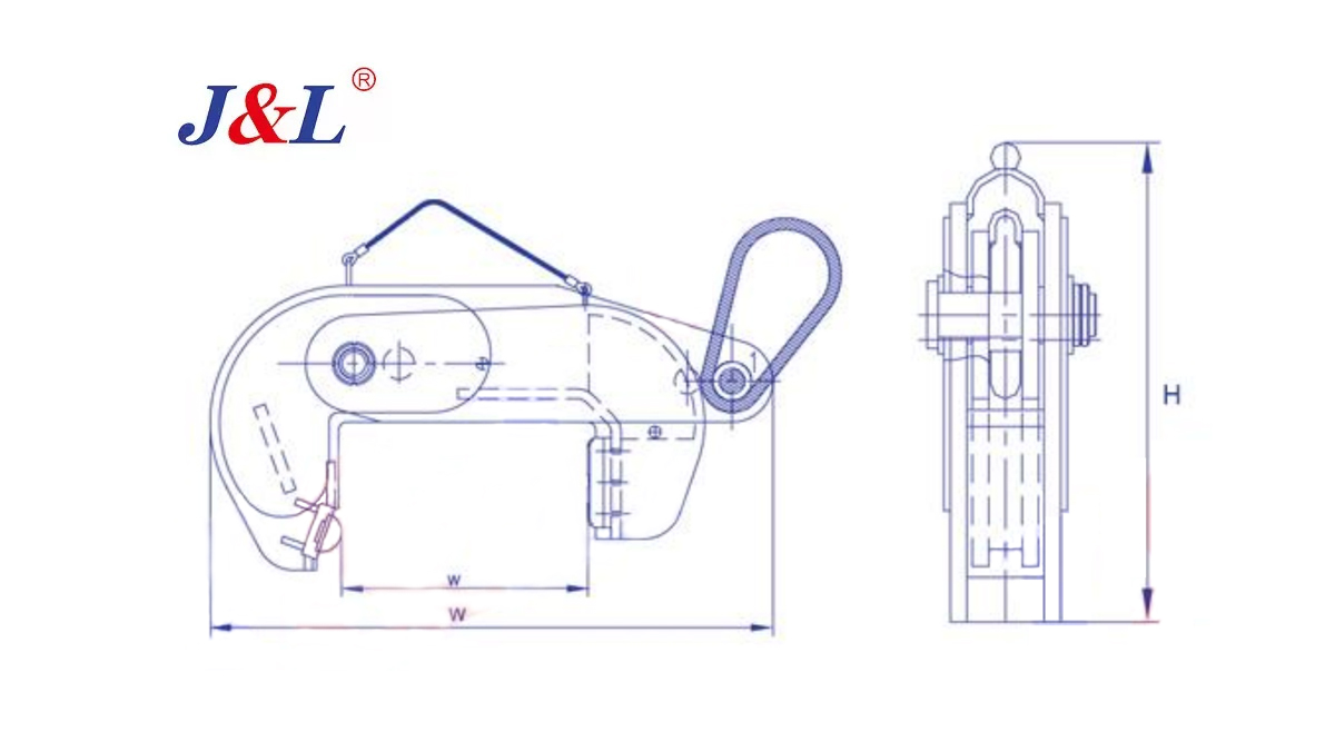 Vertical Steel Coil Lifting Clamp (Endless Wire rope sling type)