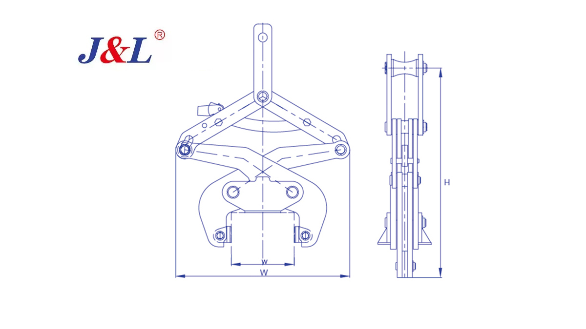 Vertical Steel Coil Lifting Clamp (Rod grab type)