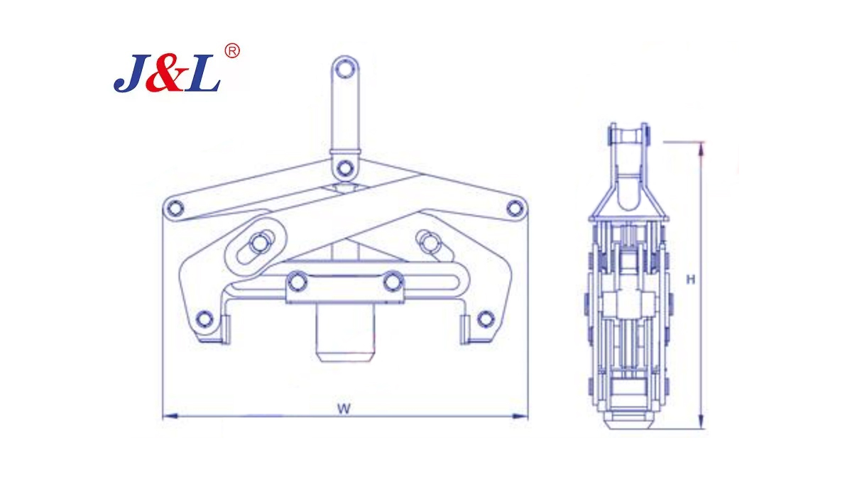 Vertical Steel Coil Lifting Clamp (Double fixture)