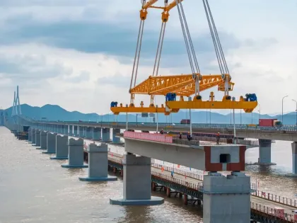 1700-Ton Lift: JULI Sling Powers Xiangshan Cross-Sea Railway Bridge Installation