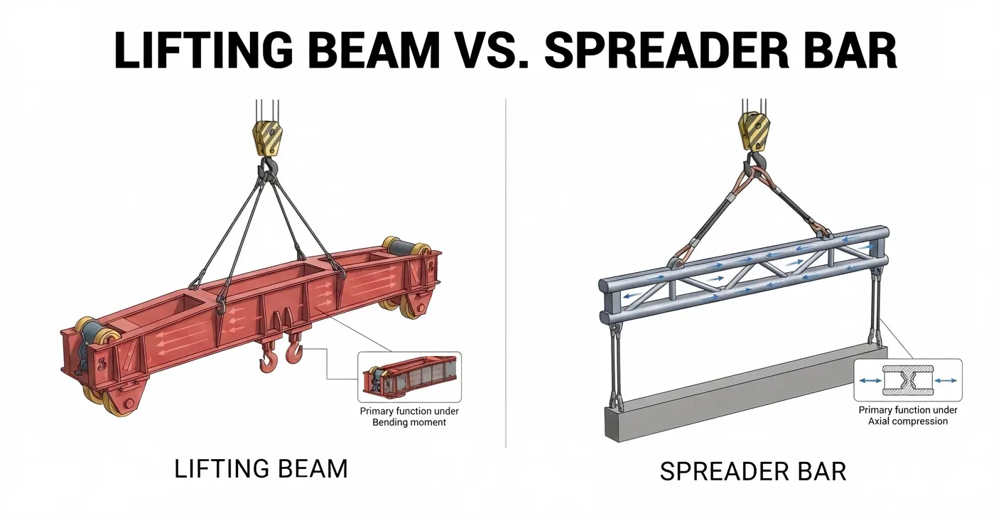 Lifting Beam vs. Spreader Bar Lifting Beam vs. Spreader Bar